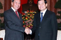 Chủ tịch nước Trương Tấn Sang tiếp Bộ trưởng, Chủ nhiệm Văn phòng Chủ tịch nước Lào 